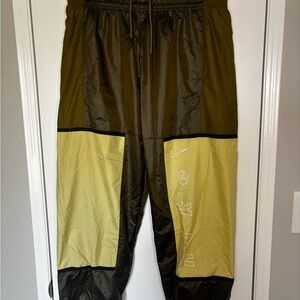 Nike Olive and Black Athletic Pants